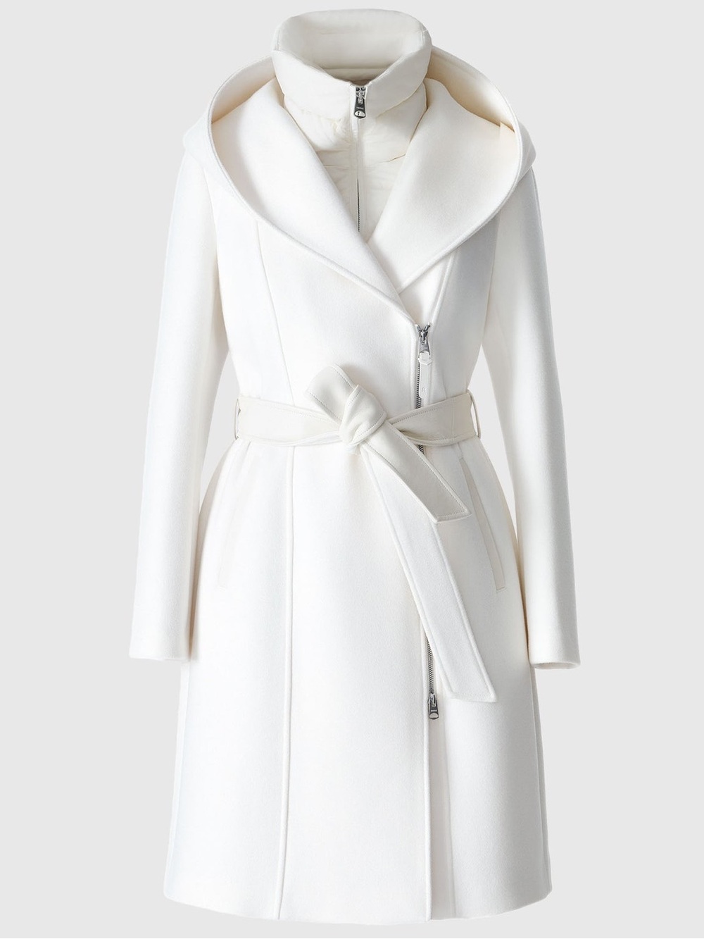 MACKAGE SHIA-SLB CREAM XS - BRAND NEW 2 in 1 LADIES WOOL COAT